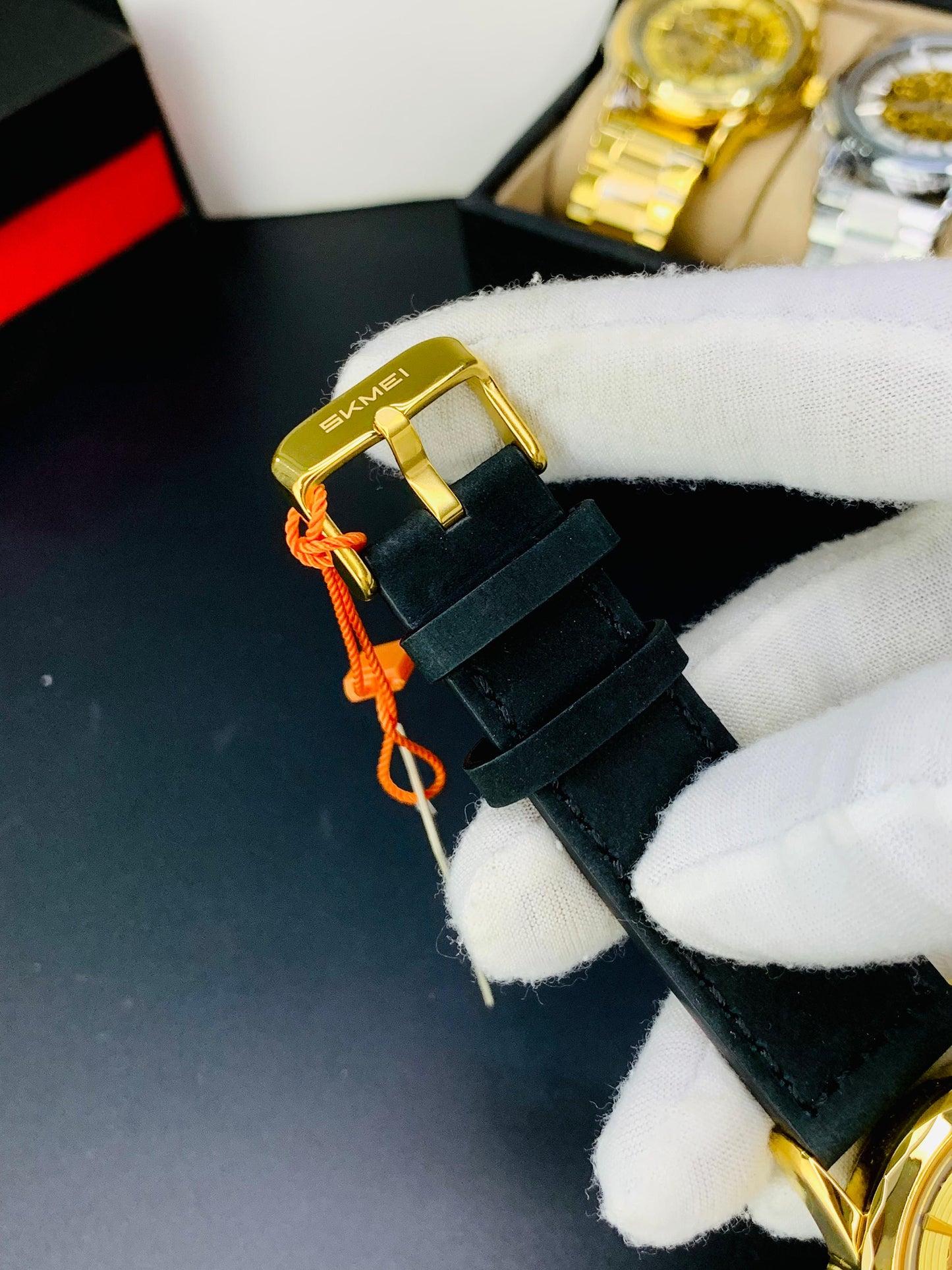 SKMEI M035 - Leather Strap Automatic Watch For Men's