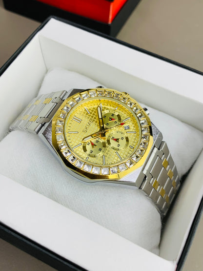 SKMEI 2380 - Stone Case Chronograph Working Watch For Men's