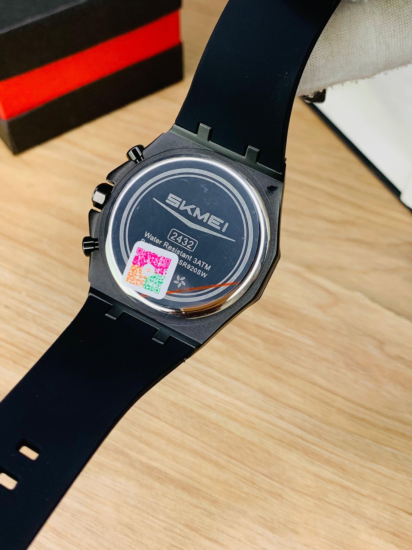 SKMEI 2432 - Rubber Strap Chronograph Working Watch For Men's