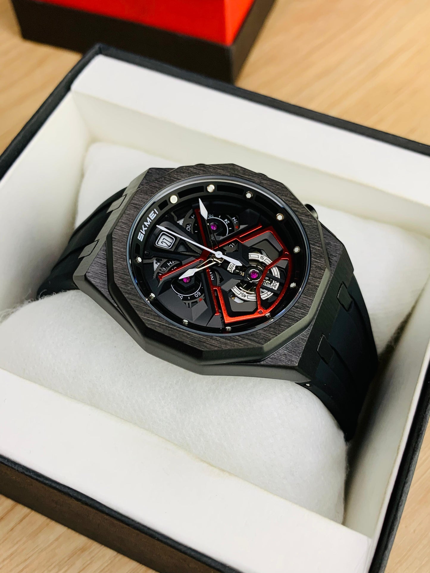 SKMEI 2432 - Rubber Strap Chronograph Working Watch For Men's