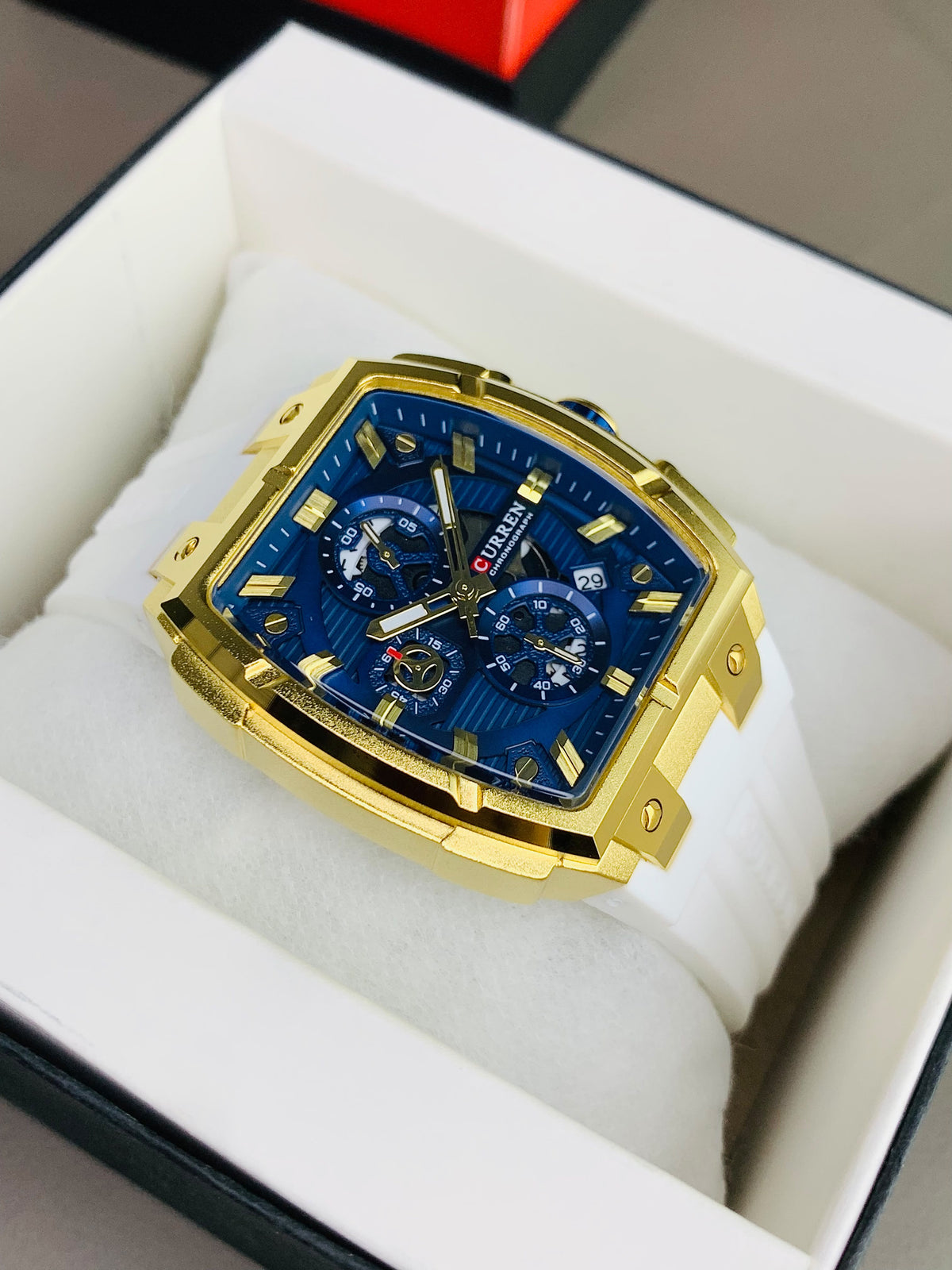 CURREN 8488 - Chronograph Working Strap Watch For Men's