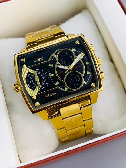 SKMEI 2229 - Most Selling Stainless Steel Dual Time Watch For Mens