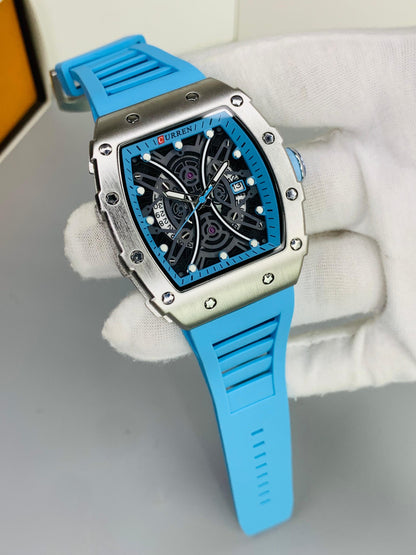 CURREN 8438 - Skeleton Watch For Men's