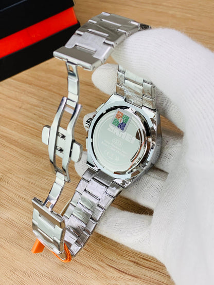 SKMEI 9355 - Chronograph Working Stainless Steel Chain Watch For Men's