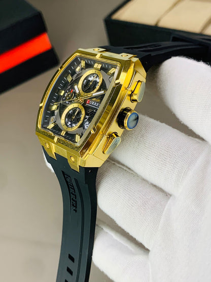 CURREN 8488 - Chronograph Working Strap Watch For Men's