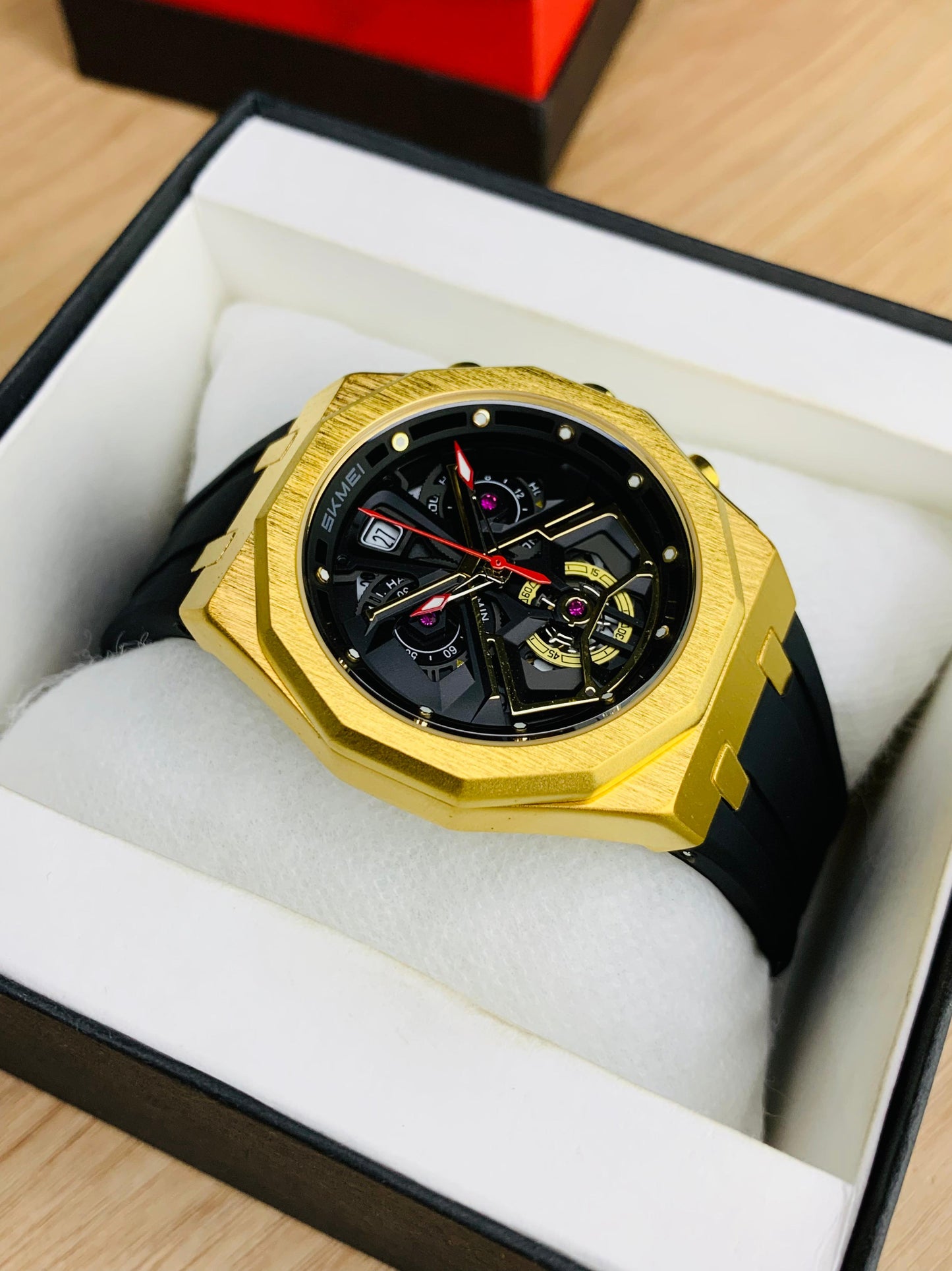 SKMEI 2432 - Rubber Strap Chronograph Working Watch For Men's