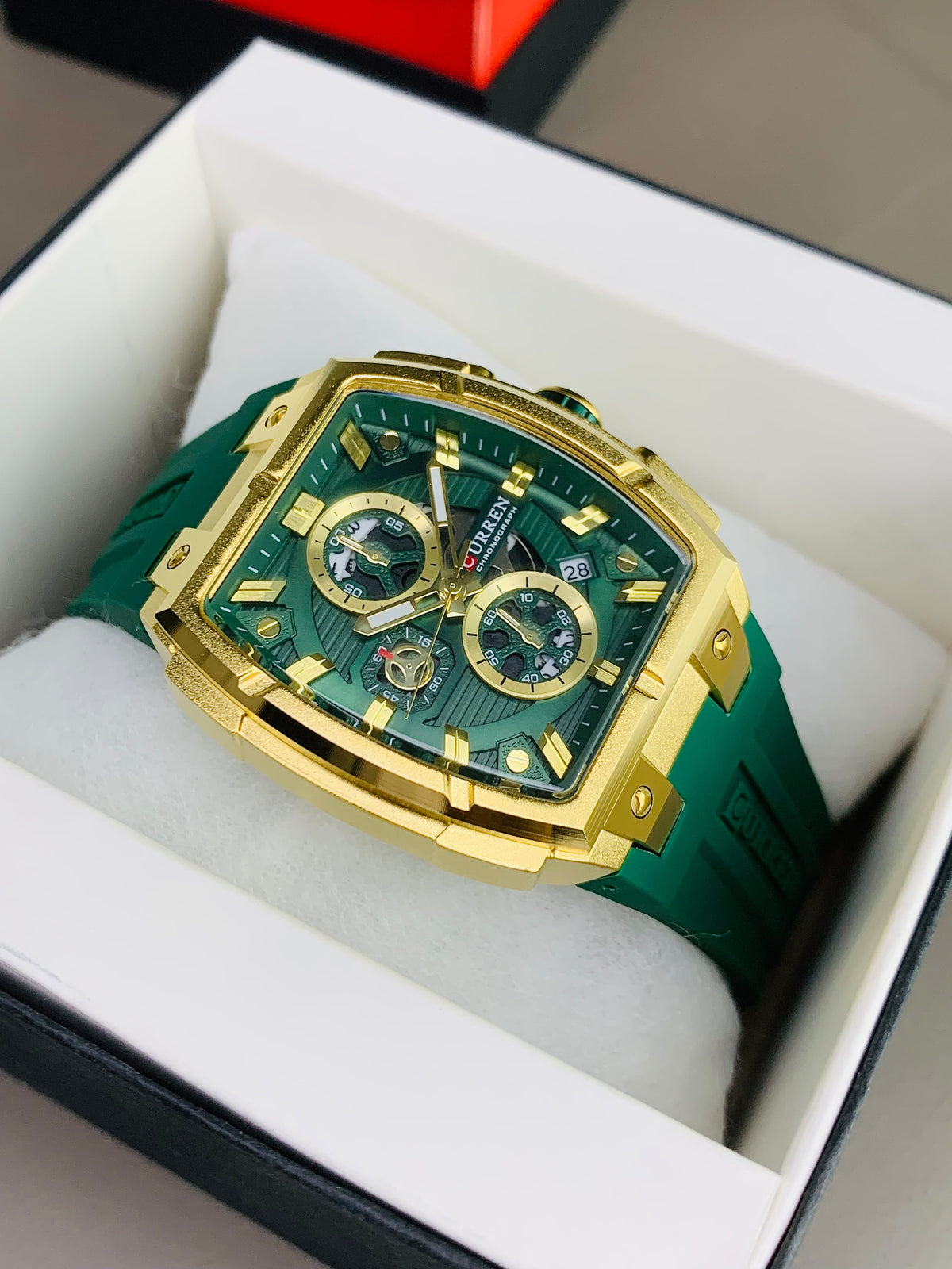 CURREN 8488 - Chronograph Working Strap Watch For Men's
