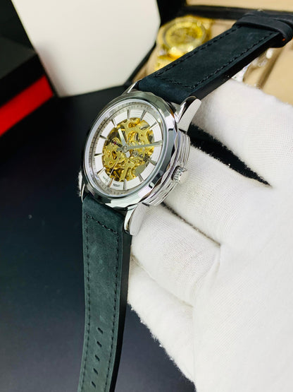 SKMEI M035 - Leather Strap Automatic Watch For Men's