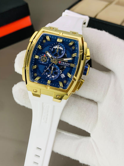 CURREN 8488 - Chronograph Working Strap Watch For Men's