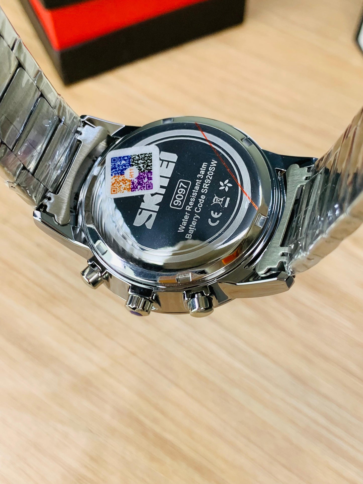 SKMEI 9097 - Stainless Steel Chronograph Working Watch For Men's