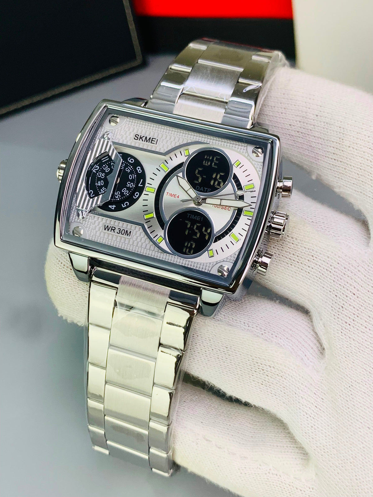 SKMEI 2229 - Most Selling Stainless Steel Dual Time Watch For Mens